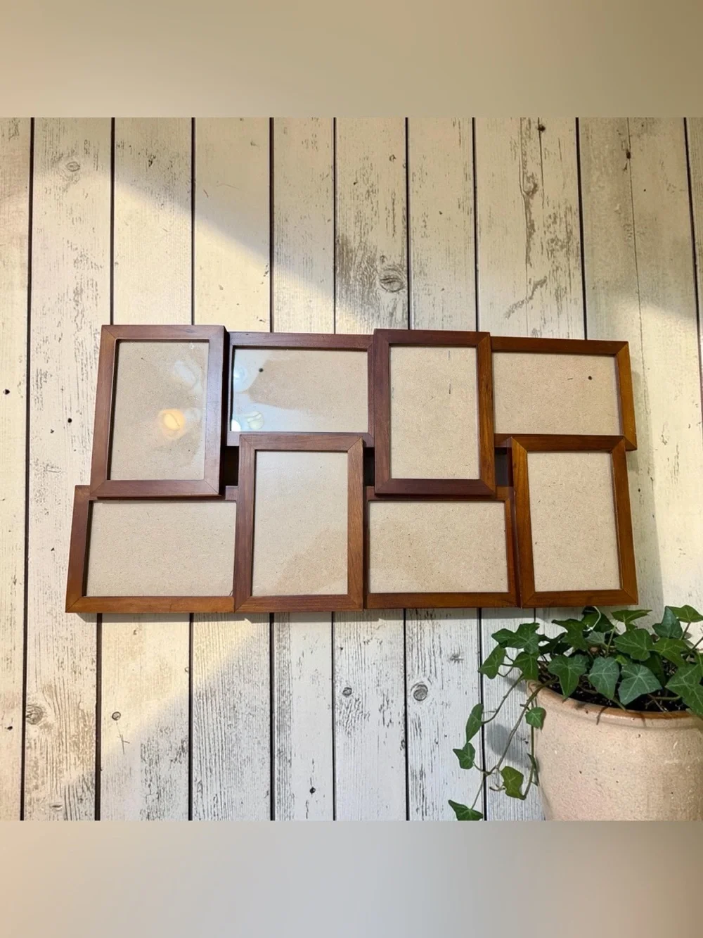Wood 8-Opening Collage Picture Frame Wall Hanging 23